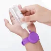 Kids Hand Sanitizer Wrist Bracelet party Silicone Bangle Portable Alcohol Degerming Wristband with Dispensing Bottle 2 Piece Set WY1620