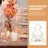 Świeczki Posiadacze 1 pc Party Party Candleholder Home Stand Boże Narodzenie Desktop Drogage (Gold)