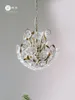 Подвесные светильники Современный минималистский стеклянный цветок люстра спальня крыльцо-ресторан творческий