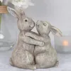 1 Para figurki Dekoracyjne Żywica Miniaturowe Pary Zwierząt Pary Rzeźba Statua Animals Desktop Dekoracja