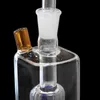 3.9 inch small Square Shape Glass Hookah Smoke Shisha Diposable Glass Oil Burner Pipes Ash Catchers Bong Percolater Bubbler Tobacco Bowl Mini Smoking pipe