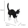 Table Lamps Cat Desk Lamp For College Dorm Living Room Reading Resin Black White House Light Decoration FixturesTable