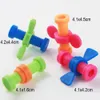 4PCS Fidget Toys Pencil Top Hat Topper Spinner Food Grade BPA Free Plastic Anti-stress Toys Kids Adult Decompression Toy Tools