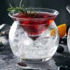 Molecular Mixology Interlayer Triangle Cocktail Iced Crystal Wine Glass Cone Martini Globular Set Bartender Special Drinking Cup X267w