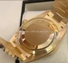 Montres de luxe masculines 228238 40 mm Diamond Gold Calendar en acier inoxydable Bracelet mécanique