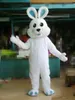 High quality White Bunny Mascot Costumes Christmas Fancy Party Dress Cartoon Character Outfit Suit Adults Size Carnival Xmas Fun Performance Easter Theme Clothes