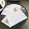 Dames Tops Tees Zomer Nieuw T-shirt Massaal Driedimensionaal Cartoon Beer Letterborduurwerk Losse korte mouwen voor mannen en vrouwen