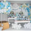 5m / rolo Acessórios de balão Cadeia de casamento decoração de hélio látex s pvc borracha arco birhay festa diy suprimentos y0622