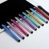 Evrensel Kapasitif Kalem Renkli Metal Dokunmatik Ekran Stylus Kalemler Samsung Cep Telefonu Tablet PC için 10 Renkler
