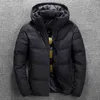 Män Dam Jacka Man Tjock Varm Vinter Parkas Mens Vit Duck Down Jacket Hooded Outdoor Padded Snow Coat Oversize M-4XL Y1103