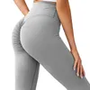 Kobiety Legginsy Wysoka talia Push Up Fitness Legging Spodnie Feamle Wrinkle Sports Femme 211221