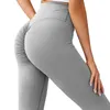 Kadın Tayt Yüksek Bel Push Up Fitness Legging Pantolon Feamle Kırışıklık Sporları Femme 211221