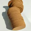 100pcs Cork Coasters Round Edge 100*100*5mm Mats Pads Wooden Cork-Coaster 10*10*0.5cm Wood Plant Coaster,Absorbent Corked Mat Board for Kitchen Hot Selling Cup Pad