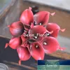 Dark Red Calla Lilies Real Touch Flowers For Silk Wedding Bouquets Decorations Artificial Decorative & Wreaths Factory price expert design Quality Latest Style