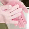 Wholesale Multifunctional Waterproof Non-slip Soft Rubber Magic Silicone Dishwashing Gloves Kitchen Bathroom Pet Bath Cleaning Gloves XDH0111