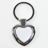 Wholesale! Sublimation Key Rings Blank White Metal Single Side For Sublimating Heat Transfer Keychain Christmas Valentine Pendants Gifts A12