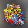 50pcs/set Plastic Resin Small Clip Locking Stitch Markers Crochet Latch Knitting Tools Needle Clip Hook Sewing Tool JW119