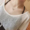 Sexy Transparent Glace Soie Top Morday Sling Deux pièces Costume de grande taille Femme 2021 Été Nouveau T-shirt Lâche Halter Gilet Costume X0628