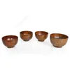 Bowl in legno Tapanese Zuppa di riso tagliatelle ciotole Bambini Pranzo Box Stoviglie da cucina per il bambino Alimentazione del cibo I contenitori possono essere personalizzati DAJ44