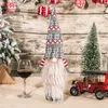 Noel Şarap Şişesi Topper Kapak Gnome Şapka Süslemeleri İsveçli Tomte Dekoratif Noel Partisi Malzemeleri Iyilik XBJK2109