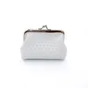 DHL120PCS Coin Purses Women PU Solid Weave Short Hasp Min Plånbok