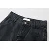 Kvinnors höga midja jeans avslappnad lös bred benlastbyxor streetwear vintage rak denim byxor spring kvinnliga jeans 210302