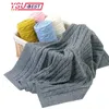Newborn Baby Blanket Infant Cotton Knitted Crochet Blankets Swaddle Wrap Soft Stretch Crib Sleeping Bedding for Boys Girls Kids 210309