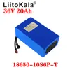 LiitoKala 18650 36V 20AH Batterie de vélo électrique 1000W Batterie de scooter avec chargeur 30A BMS 42V2A
