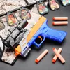 Soft Bullet Pistol Gun Toy Colorful Manual Firing Toy Gun Shotgun Airsoft For Kids Adults Boys Birthday Gifts CS Fighting