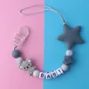 Baby Personalizza Nome ciuccio Clip Ciuccio in silicone Catena Masticare Massaggiagengive Giocattoli Porta capezzoli air11