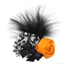 Party Favor Halloween hairpin feather sunflower baby hairpin European and American festival baby headdress T2I52288