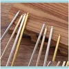 Wedding Jewelry50 Pcs 125Mm M Vintage Metal Hair Stick Base Setting 4 Colors Plated Hairpins Diy Aessories For Jewelry Making Drop Delivery