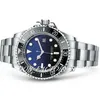 Heren horloge 43 mm D-blauw keramische bezelbewonerzee 126603 126600 126660 Sapphire cystal roestvrij staal met glide vergrendeling clasp Automa297Z