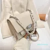 Designer- Kvinnor Crossbody Bag Handväskor Purses Kvinna Väska Textur Mode Shoulder Bag Chain Stone Mönster