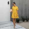 Black Dress Polka-dot Women Summer Sundresses Casual White Loose Fit Clothes Free People 2020 Yellow Womens Clothing Everyday X0521