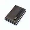 Wallet unisexx Leather ZOVYVOL Holder 2021 Box Card RFID PU Up Card Case Magnet Carbon Fiber Coin Purse
