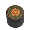 Smoking Herbal Grinder DIA 50mm Four-layers colorful flower of life grinders aluminum alloy tabacco tool