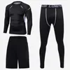 2021 newest Men Compression Running T Shirt Fitness Tight Long Sleeve Sportwear tshirt Training Jogging Shirts Gym Sportswear kit 2977