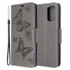 Portfel Połączenia telefoniczne dla Samsung Galaxy S23 S22 S21 S20 Note20 Ultra Note10 Plus - Butterfly wytłaczanie skórki PU Przewrotka okładka z gniazdami kart