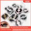 Thick Long 25-27mm Mink False Eyelashes Soft & Vivid Hand Made Curly Crisscross Fake Lashes Extensions 13 Models Makeup For Eyes