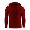 Hoody Men Autumn Winter Warm Knitted 's Casual Hooded Pullover Cotton Sweatercoat Pull Homme Plus Size 5XL 210813