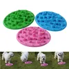 3 couleurs Pet Dog Puppy Silicone Slow Eating Bowl Anti étouffement alimentaire eau plat lent RRE11292