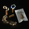 Vinflasksträngar lampor Cork 20 LED -batteri drivs Fairy String Lights Mini Copper Wire Bottle Lights Diy Party Decor Christmas Valentine's Day Wedding Usalight