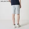 SELECTED Pantaloncini da uomo slim fit in cotone di colore chiaro in denim S|4192S3512 C0222