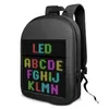LED Display Sn Dynamic Backpack Walking Advertising Light Bag Wireless Wifi APP Control Outdoor Backpacks Mochilas Men Women 22334114