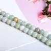 Emerald Jade Beads Pick Size Natural Myanmar Jade GEM Stone 6 8 10mm Necklace Ornaments High Quality Beads Energy Stone Beads Q0531