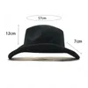 Chapeaux de mode chapeau de Cowboy casquette en feutre large bord dames Trilby Chapeu Feminino chapeau femmes hommes Jazz église parrain Sombrero casquettes