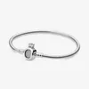 925 Sterling Silver Charm Armband För Kvinnor Passa Pandora Pärlor Fina Smycken Brilliant Crown Hearts Styles Basic Snake Chain Bracelet Lady Gift med Original Box