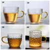 Glass Tea Cup Transparent Teaware Kitchen Milk Drinks Coffee Fruit Teas Cups Hotel Banquet Party Wine Champagne Tumbler BH6045 WLY