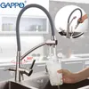 GAPPO Rubinetti da cucina Doppia maniglia Girevole Rubinetto da cucina Estraibile Filtro Rubinetto Cucina Miscelatore acqua potabile torneira cozinha 210724